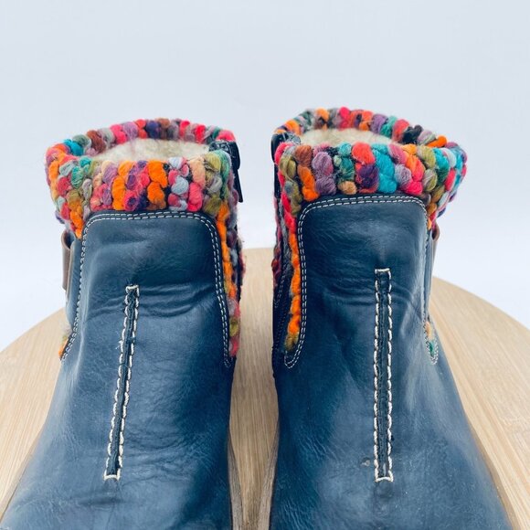 Boho! Rieker Felicitas Blue Ankle Booties - Picture 4 of 10